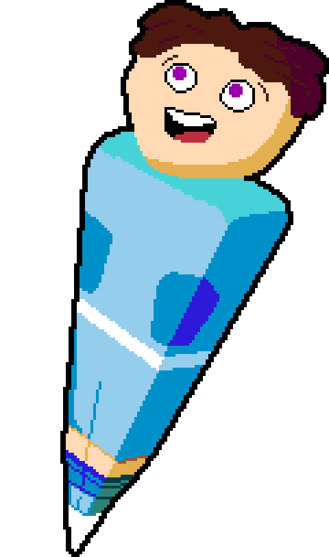 Cartoonish character of a Dudeling in a blue soccer jersey